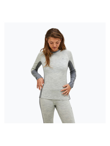 Дамска термоактивна блуза Peak Performance Magic Crew Wool-Blend Baselayer med grey melange