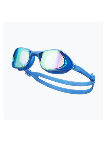 Огледални очила за плуване Nike Expanse Mirrored university blue