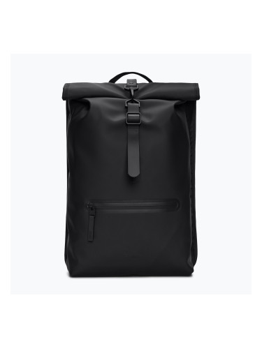 Градска раница Rains Rucksack Rolltop 13 + 4 l black
