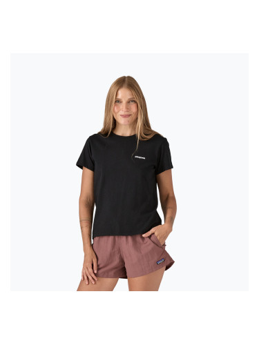 Дамска тениска Patagonia P-6 Logo Responsibili-Tee black
