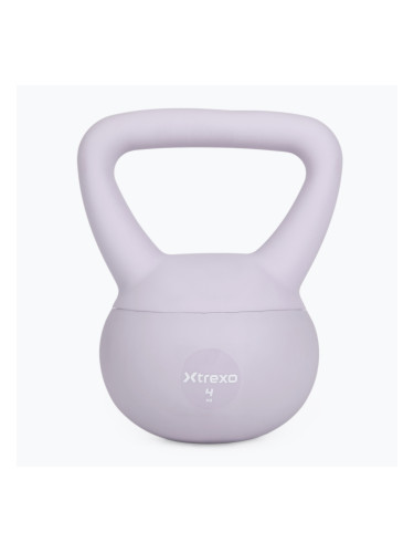 Мек kettlebell XTREXO 4 kg purple