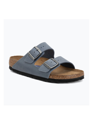 Чехли BIRKENSTOCK Arizona Soft Footbed Oiled Leather Narrow elemental blue