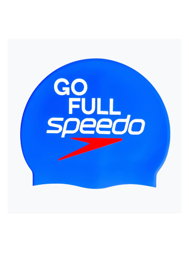 Шапка за плуване Speedo Printed Silicone speedo blue go full speedo