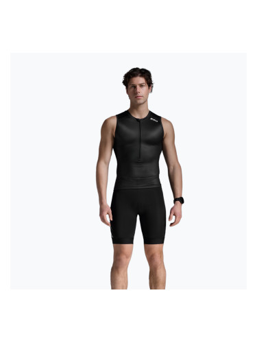 Мъжки потник за колоездене 2XU Core Tri Tank black/white