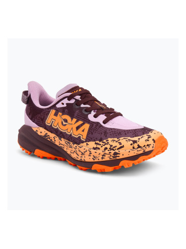 Детски обувки за бягане HOKA Speedgoat 6 flower nectar/neon tangerine