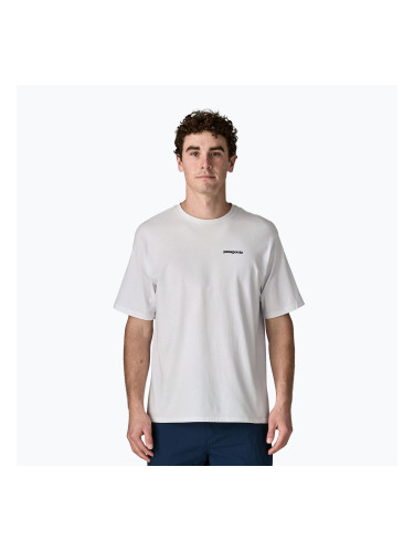 Мъжка тениска за трекинг Patagonia P-6 Logo Responsibili-Tee white