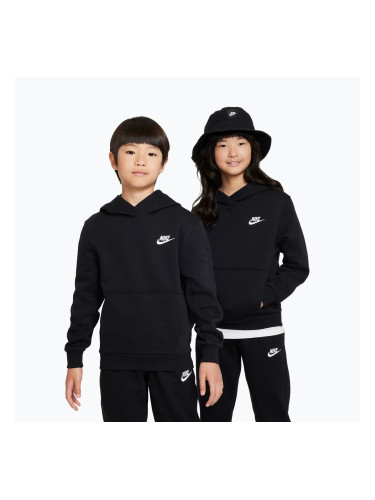 Детски суитшърт Nike Sportswear Club Fleece black/white