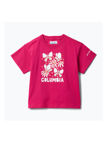 Детска тениска Columbia Mission Lake II SS Graphic guava pink/floral frenzy