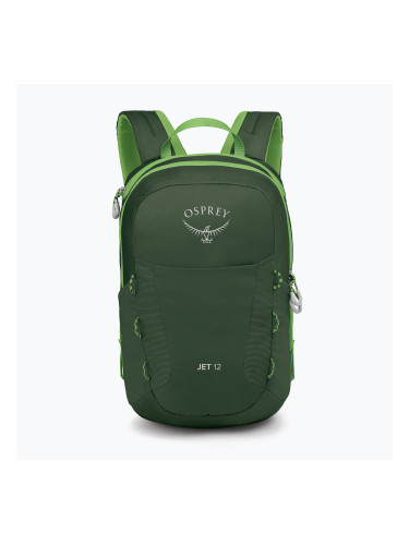 Детска туристическа раница Osprey Jet 12 l green canopy / limeline green