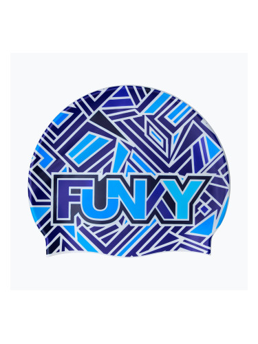 Плувна шапка Funky Silicone blue bits