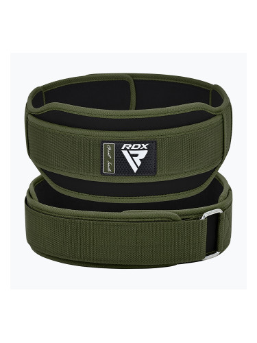 Колан за вдигане на тежести RDX Rx5 Weightlifting Belt army green