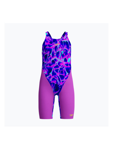 Детски цялостен бански костюм Speedo Fastskin Endurance+ Max Openback Kneeskin cavecurrent
