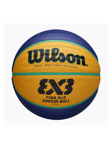 Wilson Fiba 3x3 Junior синьо/жълто детски баскетболни обувки размер 5