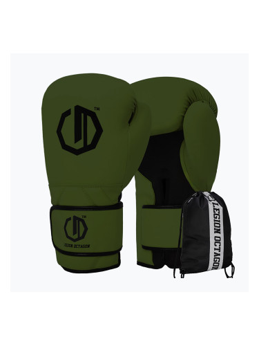 Боксови ръкавици Octagon Legion Enforcer + чувал dark green