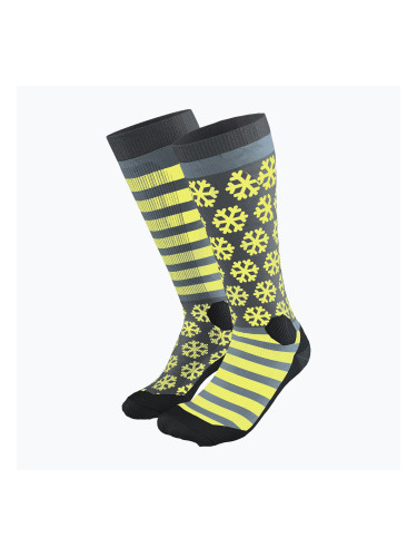 Дамски скиорски чорапи DYNAFIT FT Graphic smoke blue