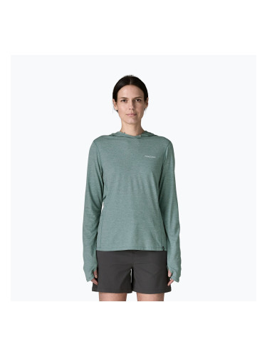 Дамски суитшърт Patagonia Capilene Cool Sun Hoody nouveau green/blue sage x-dye
