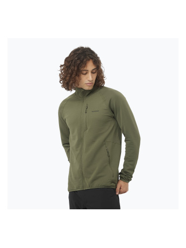 Мъжки суитшърт за трекинг Salomon Essential Lightwarm Full Zip grape leaf