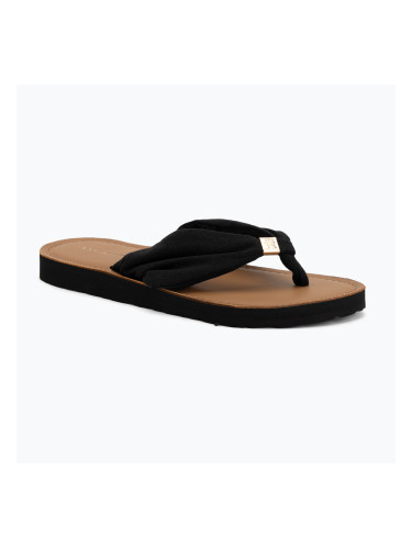 Дамски джапанки Tommy Hilfiger Footbed Summer Sandal Leather black