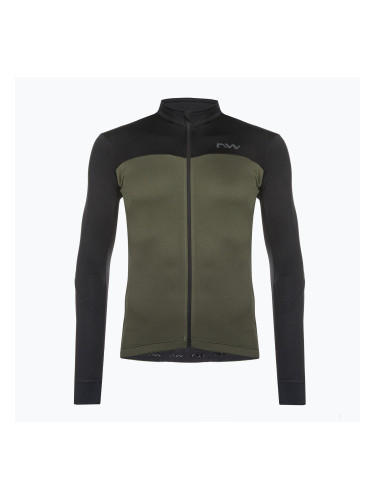Мъжки велосипеден анцуг Northwave Force 2 LS Full Zip 02 black