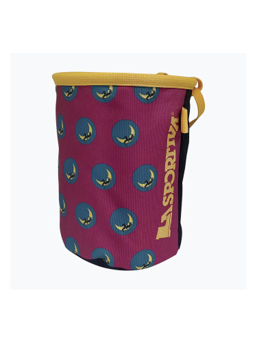 Торбичка за магнезий La Sportiva Granite Climbing On The Moon fucsia/giallo