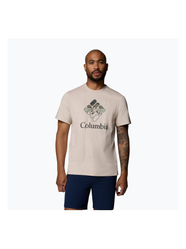 Мъжка тениска Columbia CSC Seasonal Graphic dark stone/heavenly stacked gem