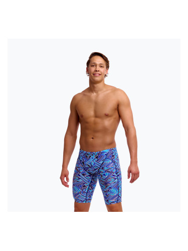 Мъжки плувни шорти тип клин Funky Trunks Training Jammers blue bits