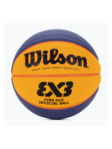 Wilson Fiba 3x3 Game син/жълт баскетболен размер 6