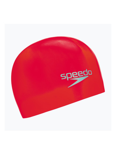 Детска шапка за плуване Speedo Plain Moulded червена 68-709900004