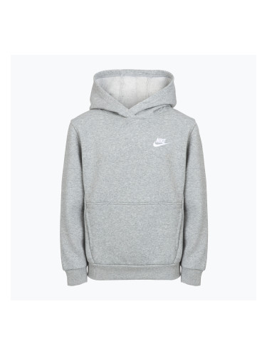 Детски суитшърт Nike Sportswear Club Fleece dark grey heather/white