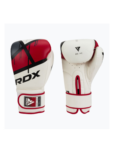 RDX боксови ръкавици червено и бяло BGR-F7R
