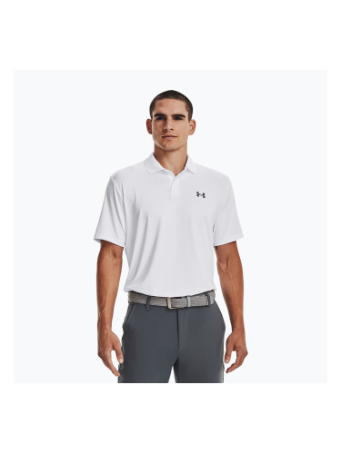 Мъжка поло тениска Under Armour Matchplay white/pitch gray