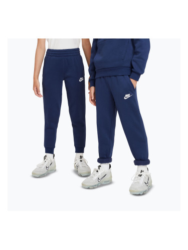 Детски панталони Nike Sportswear Club Fleece midnight navy/white