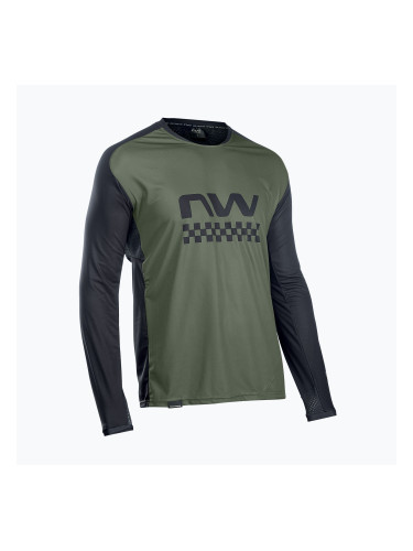 Northwave Edge LS 47 мъжко колоездачно трико зелено/черно 89201301
