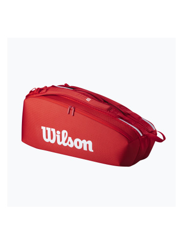 Wilson Super Tour Red 6PK червена тенис чанта