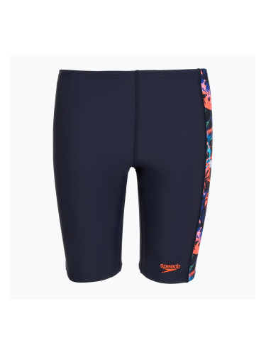 Детски шорти за плуване тип клин Speedo Allover Panel Jammer navy/true cobalt/volcanic orange/hypersonic blue