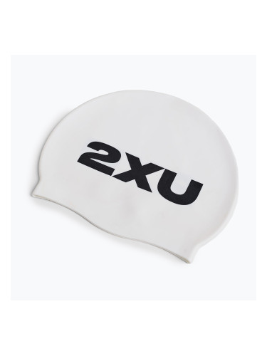 Шапка за плуване 2XU Silicone white/white