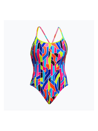 Дамски цял бански костюм Funkita Diamond Back One Piece fault lines