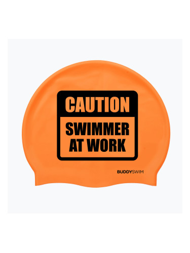 BuddySwim CSW Силиконова оранжева шапка за плуване