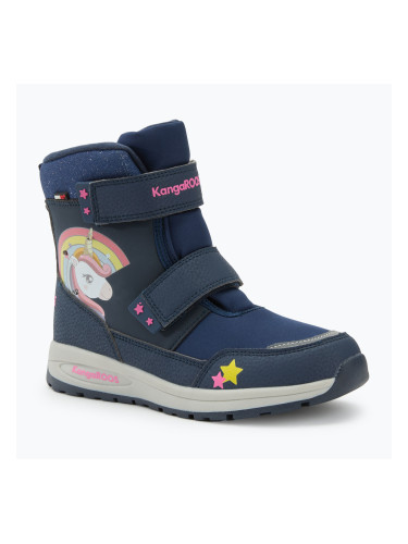 Юношески ботуши за сняг KangaROOS K-MJ Edison EV RTX SL dk navy / daisy pink