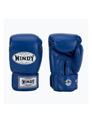 WINDY Classic Синтетична кожа сини боксови ръкавици