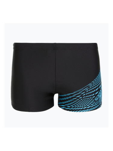 Мъжки боксерки за плуване Speedo Medley Logo Aquashort black/picton blue