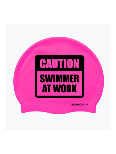 BuddySwim CSW Силиконова розова шапка за плуване