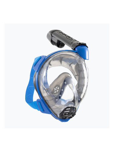 Цялолицева маска за шнорхелинг Cressi Komodo Full Face blue/black