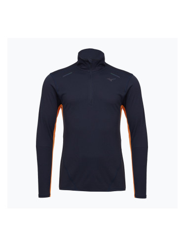 Мъжка блуза с дълъг ръкав за бягане Mizuno Tech Thermal Charge Half Zip baritone blue