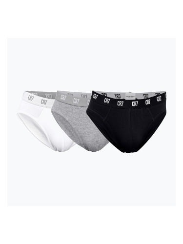 Мъжки CR7 Basic Brief 3 чифта black/grey/white