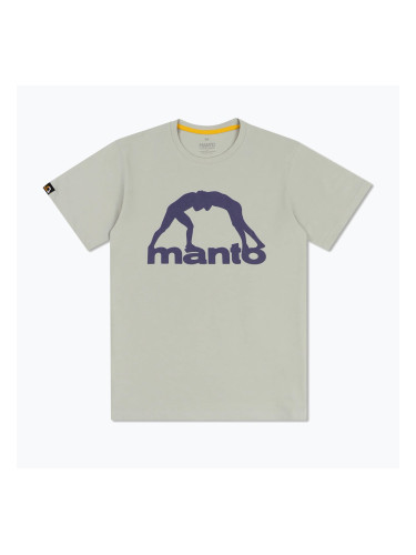 Мъжка тениска MANTO Vibe 25 light grey/dark purple
