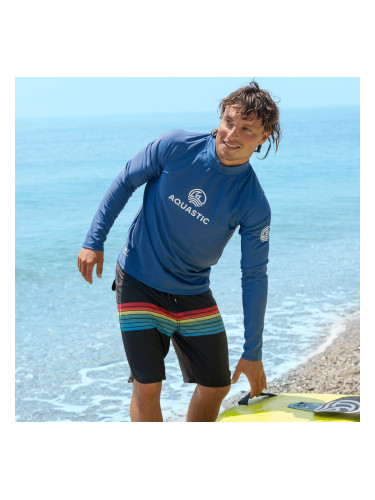 AQUASTIC UV 50+ UPF Rimos тъмно синьо плуване с дълъг ръкав