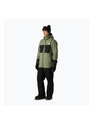 Мъжко яке за сноуборд The North Face Fourbarrel Triclimate bark mist/black