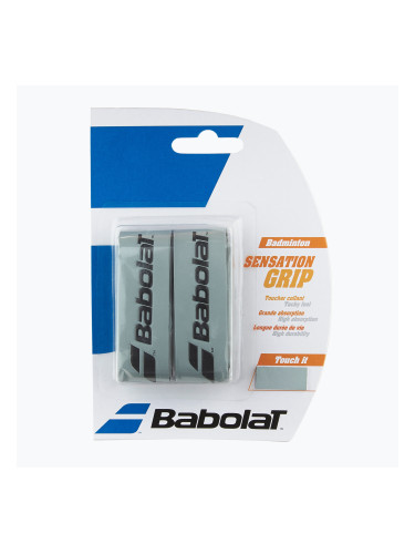 Грип за ракета за бадминтон Babolat Grip Sensation 2 бр. silver
