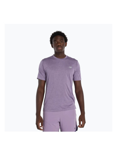Мъжка тениска New Balance Athletics Run candied violet heather